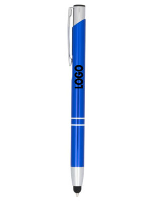 Penna A Sfera Metallica Con Stylus Moneta