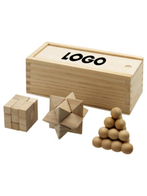 Set Da 3 Pezzi Rompicapo In Legno Brainiac